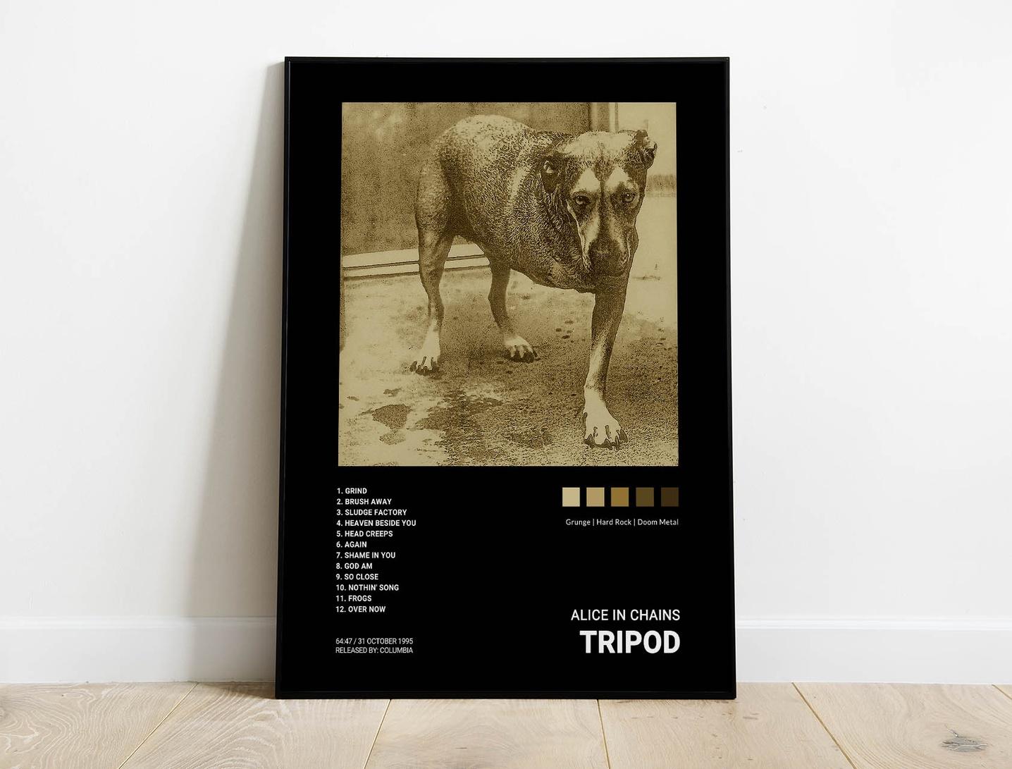 Alice in Chains - Tripod Music Album Cover Poster | Architeg Prints